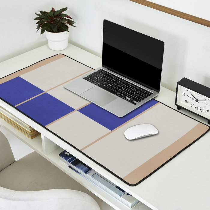 Modern geometric shapes 16 Desk Mat Gallery Image 2