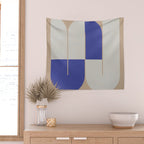 Modern geometric shapes 16 Wall Tapestry Gallery Image 2
