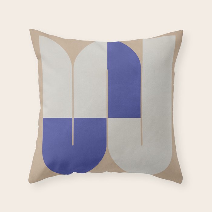 Modern geometric shapes 16 Throw Pillow Gallery Image 1