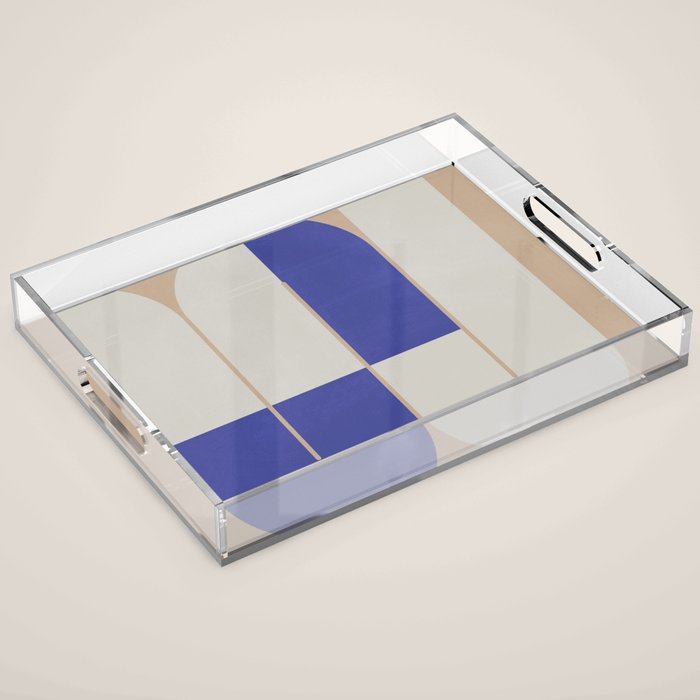 Modern geometric shapes 16 Acrylic Tray Gallery Image 1