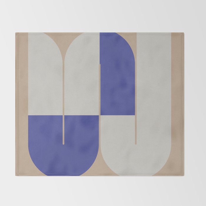 Modern geometric shapes 16 Throw Blanket Gallery Image 2