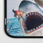 Dinosaur Riding Sharks Laptop Sleeve Gallery Image 3