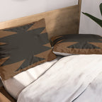 Geometric Southwestern Minimalism - Earthy Burnt Orange Pillow Sham Gallery Image 2