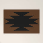 Geometric Southwestern Minimalism - Earthy Burnt Orange Welcome Mat Gallery Image 1