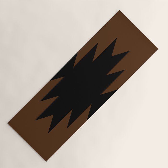 Geometric Southwestern Minimalism - Earthy Burnt Orange Yoga Mat Gallery Image 1