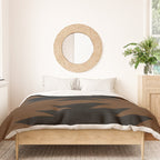 Geometric Southwestern Minimalism - Earthy Burnt Orange Duvet Cover Gallery Image 3