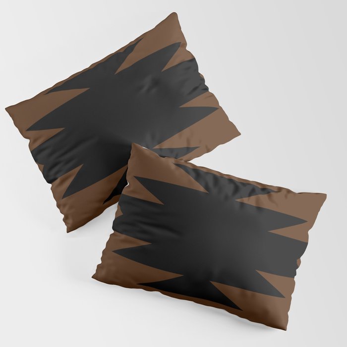 Geometric Southwestern Minimalism - Earthy Burnt Orange Pillow Sham Gallery Image 1