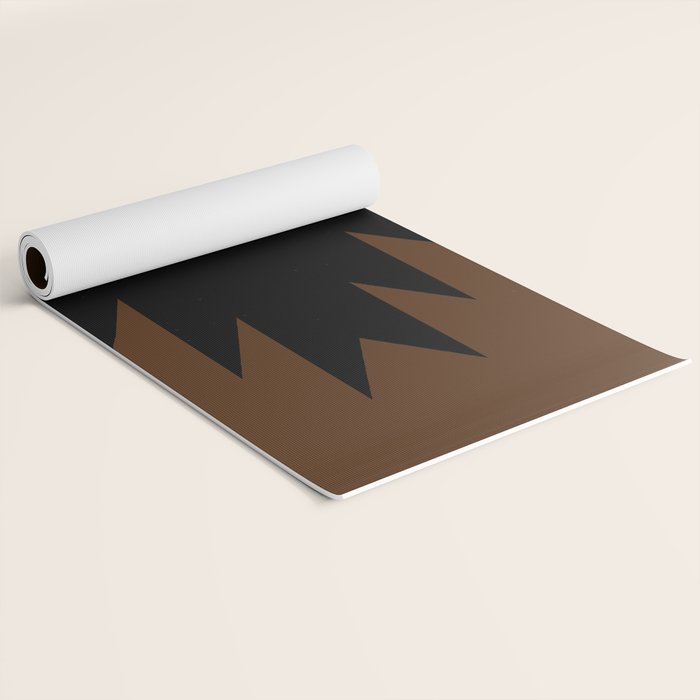 Geometric Southwestern Minimalism - Earthy Burnt Orange Yoga Mat Gallery Image 2
