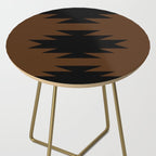Geometric Southwestern Minimalism - Earthy Burnt Orange Side Table Gallery Image 2