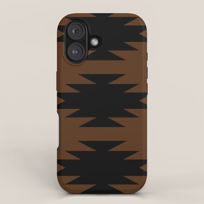 Geometric Southwestern Minimalism - Earthy Burnt Orange iPhone Case Gallery Image 1