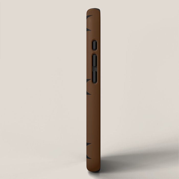 Geometric Southwestern Minimalism - Earthy Burnt Orange iPhone Case Gallery Image 2