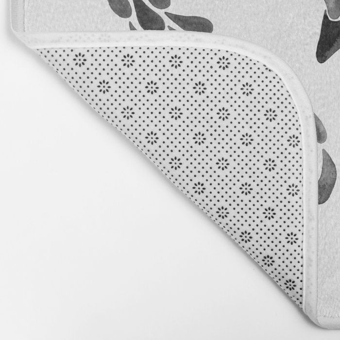 Miami Flamingo - Black Ink Bath Mat Gallery Image 2