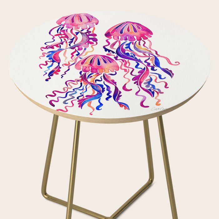 Jellyfish - Magenta Palette Side Table Gallery Image 2