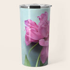 Happy Peony spring still life flower photography Travel Mug Gallery Image 1