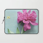 Happy Peony spring still life flower photography Laptop Sleeve Gallery Image 1