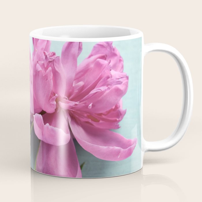 Happy Peony spring still life flower photography Coffee Mug Gallery Image 1