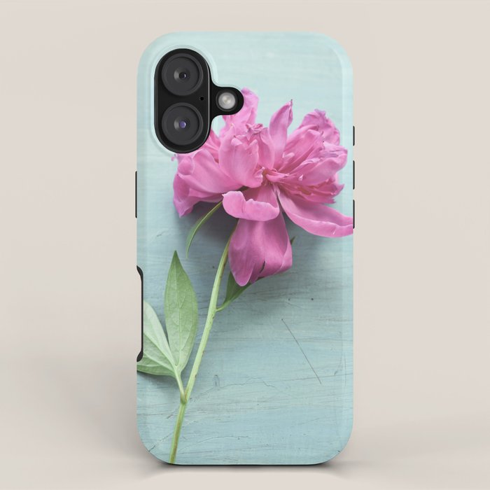 Happy Peony spring still life flower photography iPhone Case Gallery Image 1