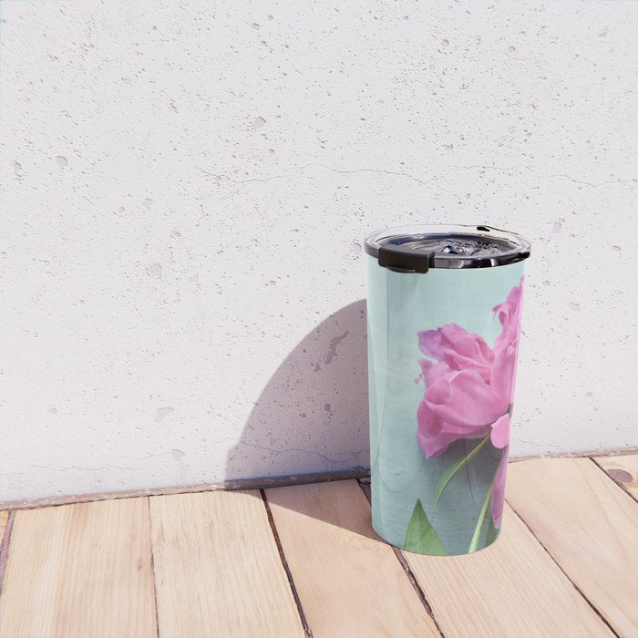 Happy Peony spring still life flower photography Travel Mug Gallery Image 4