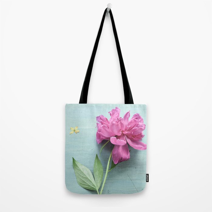 Happy Peony spring still life flower photography Tote Bag Gallery Image 2