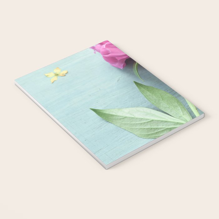 Happy Peony spring still life flower photography Notebook Gallery Image 3