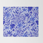 Blue Garden Throw Blanket Gallery Image 2