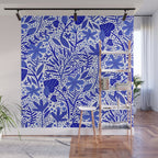Blue Garden Wall Mural Gallery Image 1