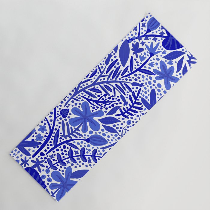 Blue Garden Yoga Mat Gallery Image 1