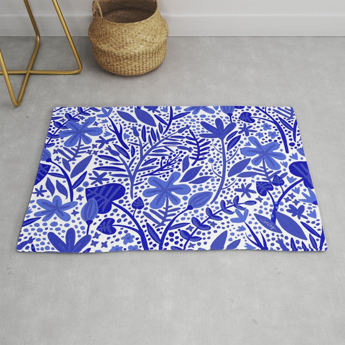 Blue Garden Rug Gallery Image 1