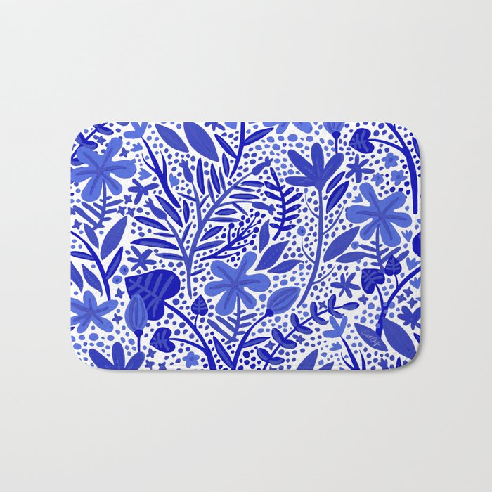 Blue Garden Bath Mat Gallery Image 1