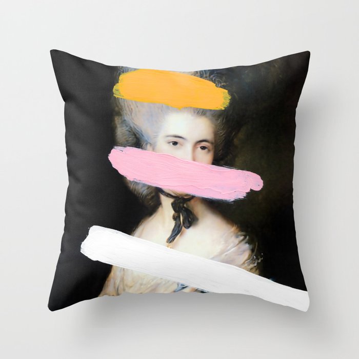 Brutalized Gainsborough 2 Throw Pillow Gallery Image 6