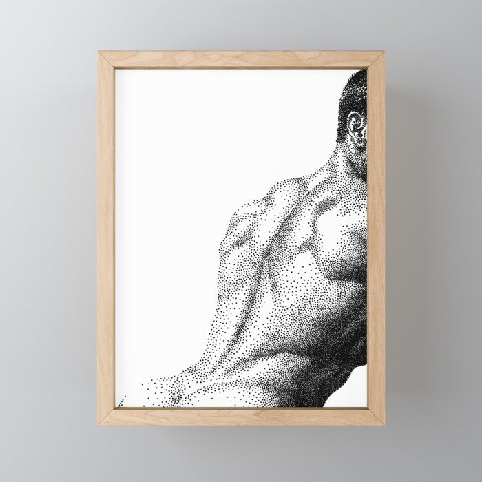 Looking Back - NOODDOODs Mini Art Print Gallery Image 1