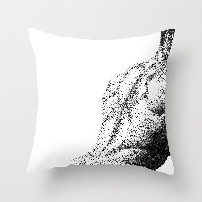 Looking Back - NOODDOODs Throw Pillow Gallery Image 6