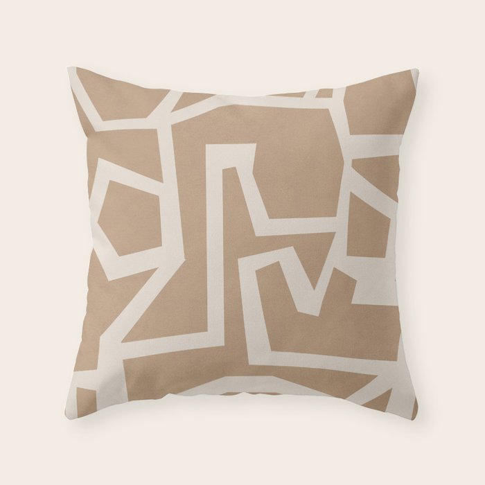 Fragmented Paths 2 Throw Pillow Gallery Image 1