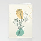 Little Line Flowers 2 Stationery Card Gallery Image 2