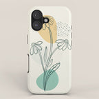 Little Line Flowers 2 iPhone Case Gallery Image 1