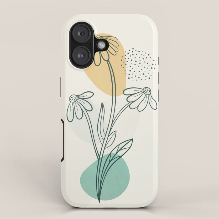 Little Line Flowers 2 iPhone Case Gallery Image 1