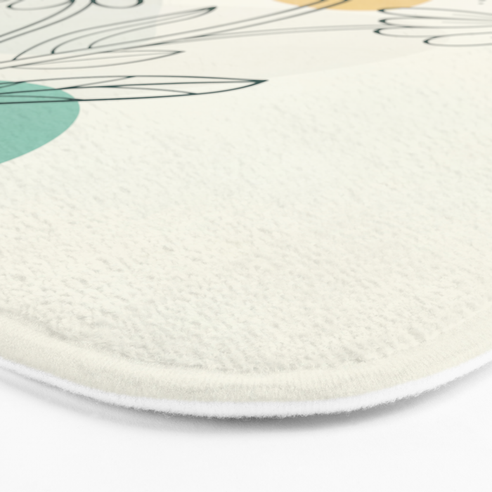 Little Line Flowers 2 Bath Mat Gallery Image 3