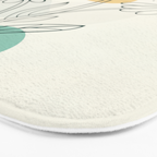 Little Line Flowers 2 Bath Mat Gallery Image 3