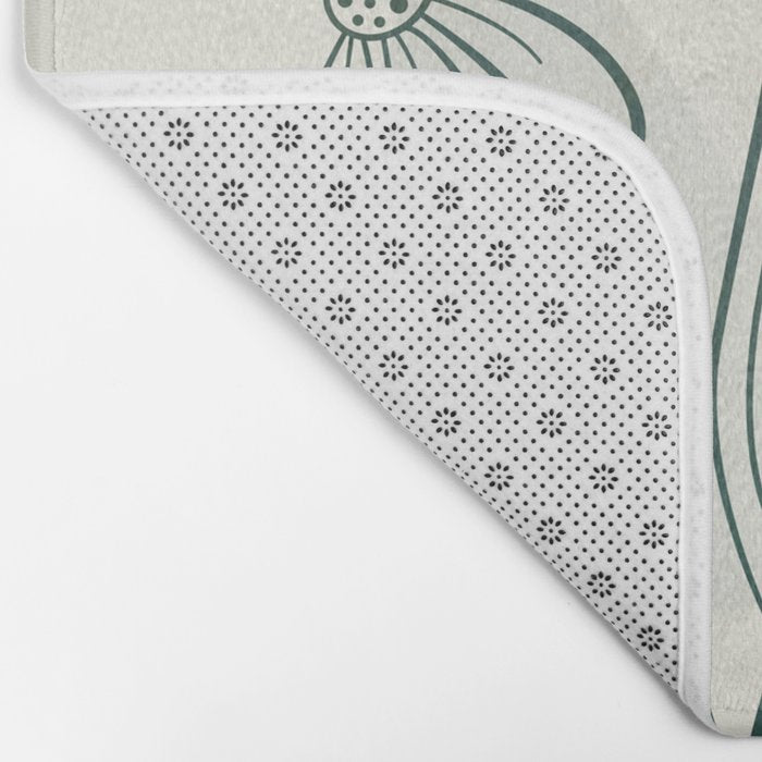 Little Line Flowers 2 Bath Mat Gallery Image 2