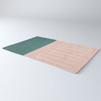 N28 - Anthropologie Traditional Moroccan Style Pink Texture Rug Gallery Image 3