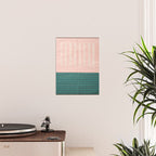 N28 - Anthropologie Traditional Moroccan Style Pink Texture Poster Gallery Image 2