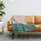 N28 - Anthropologie Traditional Moroccan Style Pink Texture Throw Blanket Gallery Image 1