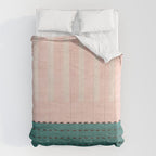 N28 - Anthropologie Traditional Moroccan Style Pink Texture Comforter Gallery Image 6