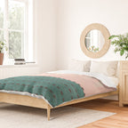 N28 - Anthropologie Traditional Moroccan Style Pink Texture Duvet Cover Gallery Image 2