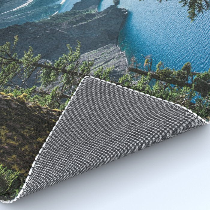 Blue Crater Lake Oregon in Summer Rug Gallery Image 4