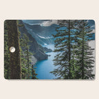 Blue Crater Lake Oregon in Summer Cutting Board Gallery Image 1