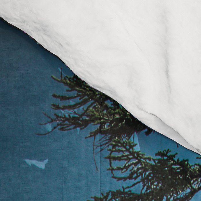 Blue Crater Lake Oregon in Summer Comforter Gallery Image 4