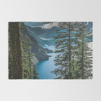 Blue Crater Lake Oregon in Summer Rug Gallery Image 2