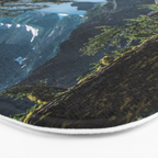 Blue Crater Lake Oregon in Summer Bath Mat Gallery Image 3