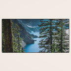 Blue Crater Lake Oregon in Summer Desk Mat Gallery Image 3